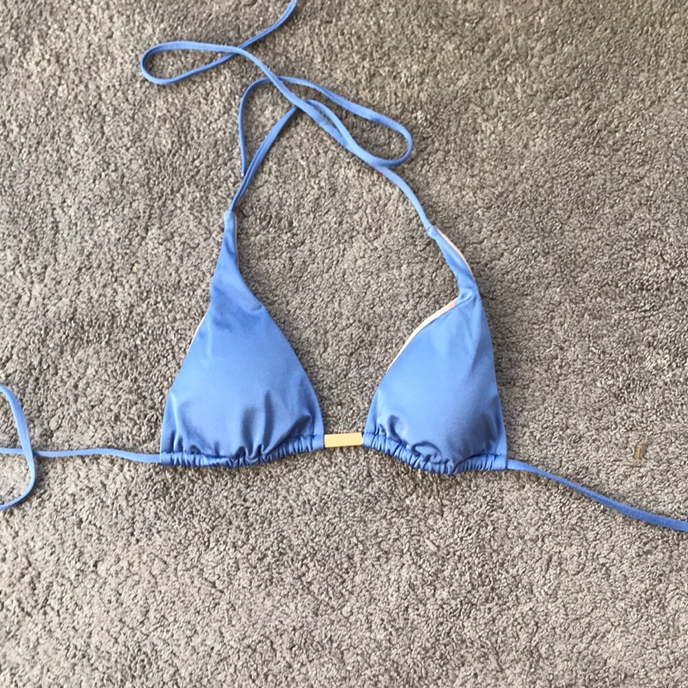 Victoria’s Secret Blue Triangle Bikini Top